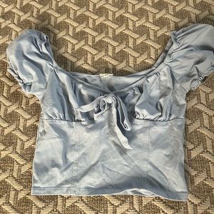 Garage periwinkle crop top